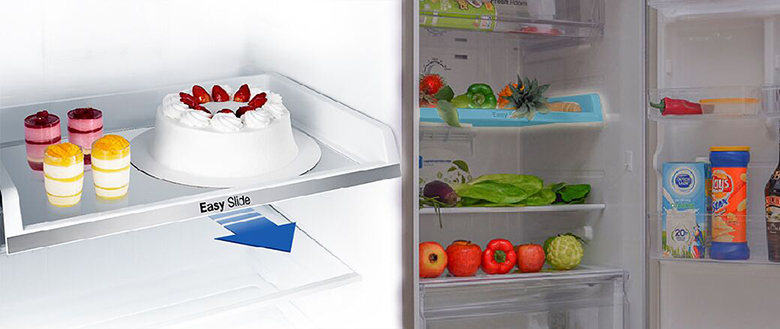 Tủ lạnh Samsung RT22FARBDSA/SV khay chịu lực tốt