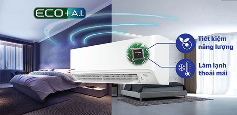 Điều hòa Panasonic Inverter có chế độ ECO tích hợp AI