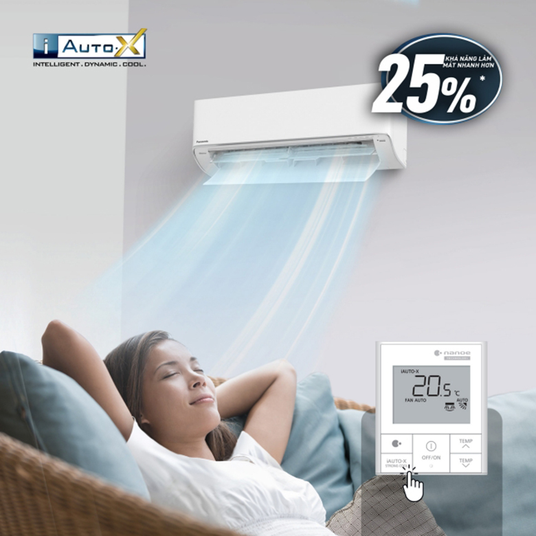 Làm lạnh nhanh - Điều Hòa 2 chiều Panasonic Inverter 17.100 BTU CU/CS-XZ18ZKH-8