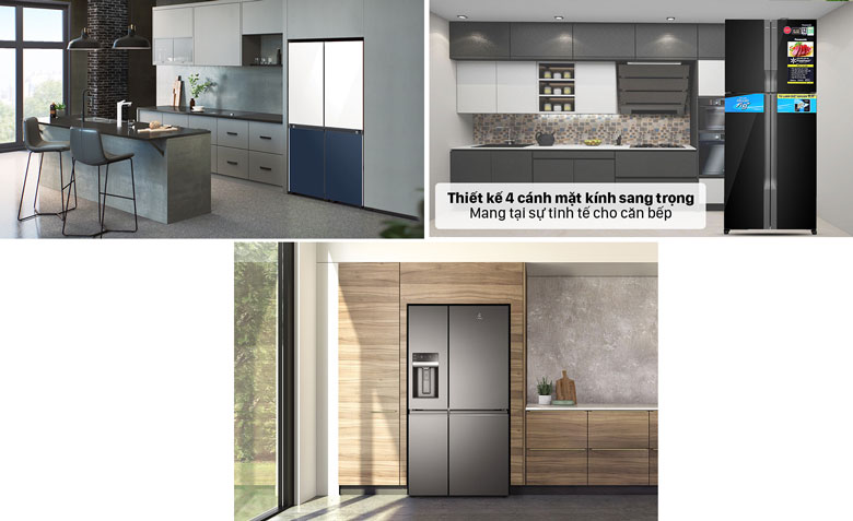 nên mua tủ lạnh 4 cánh của hãng nào? Hãy Samsung, Panasonic, Electrolux