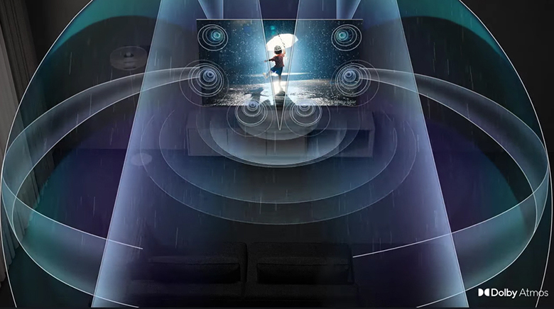 Trải nghiệm âm thanh vòm - Smart Tivi Samsung QLED 4K 98 inch QA98Q80C