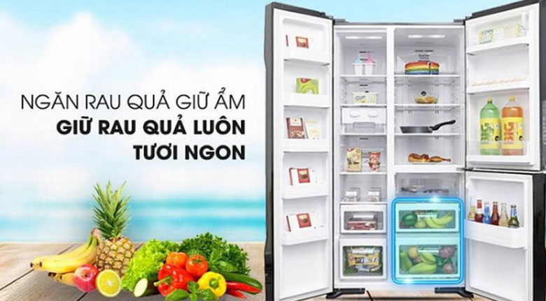 Vì sao nên chọn Tủ lạnh Side By Side Hitachi: Tiện ích