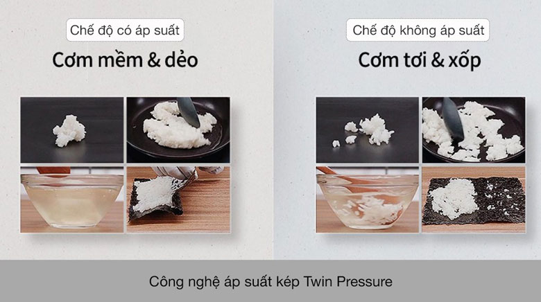 Nồi cơm điện Cuckoo 1.8 lít CRP-LHTR1009F/WHSIVNCV Trắng - Công nghệ áp suất kép Twin Pressure độc quyền