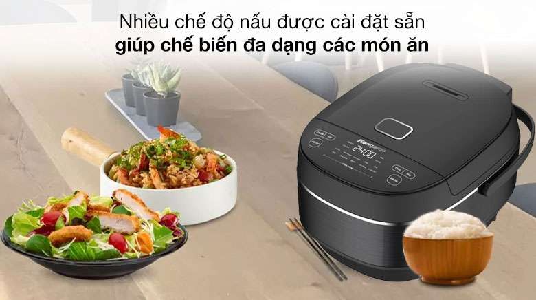 Nồi cơm điện cao tần Kangaroo 1.8 lít KG18RIH1 - 11 Menu nấu tự động đa dạng