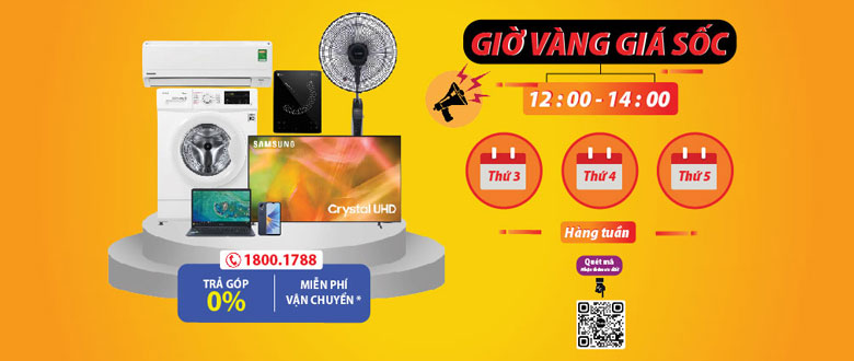 Giờ Vàng Giá Sốc - Thứ 3, 4 & 5 hàng tuần