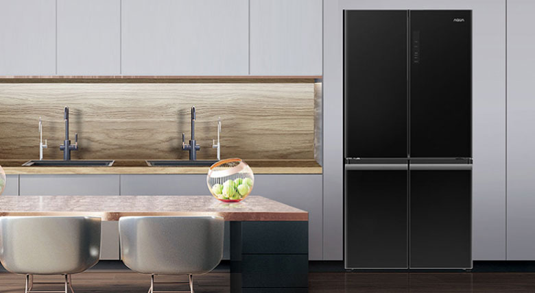 Tủ lạnh Aqua 4 cánh Inverter 549 lít AQR-IG636FM(GB)