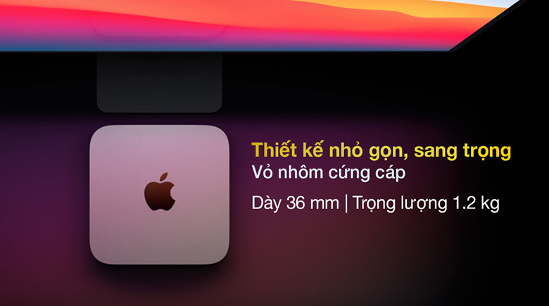 Thiết kế nhỏ gọn- Máy tính để bàn Apple Mac Mini M1 256GB Z12N000B8