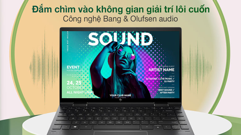 Âm thanh sống động - Laptop HP Envy x360 Convert 13-ay1057AU 601Q9PA