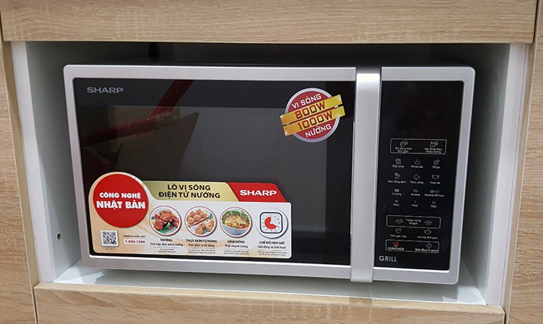 Lò vi sóng Sharp 800W có nướng được không 7